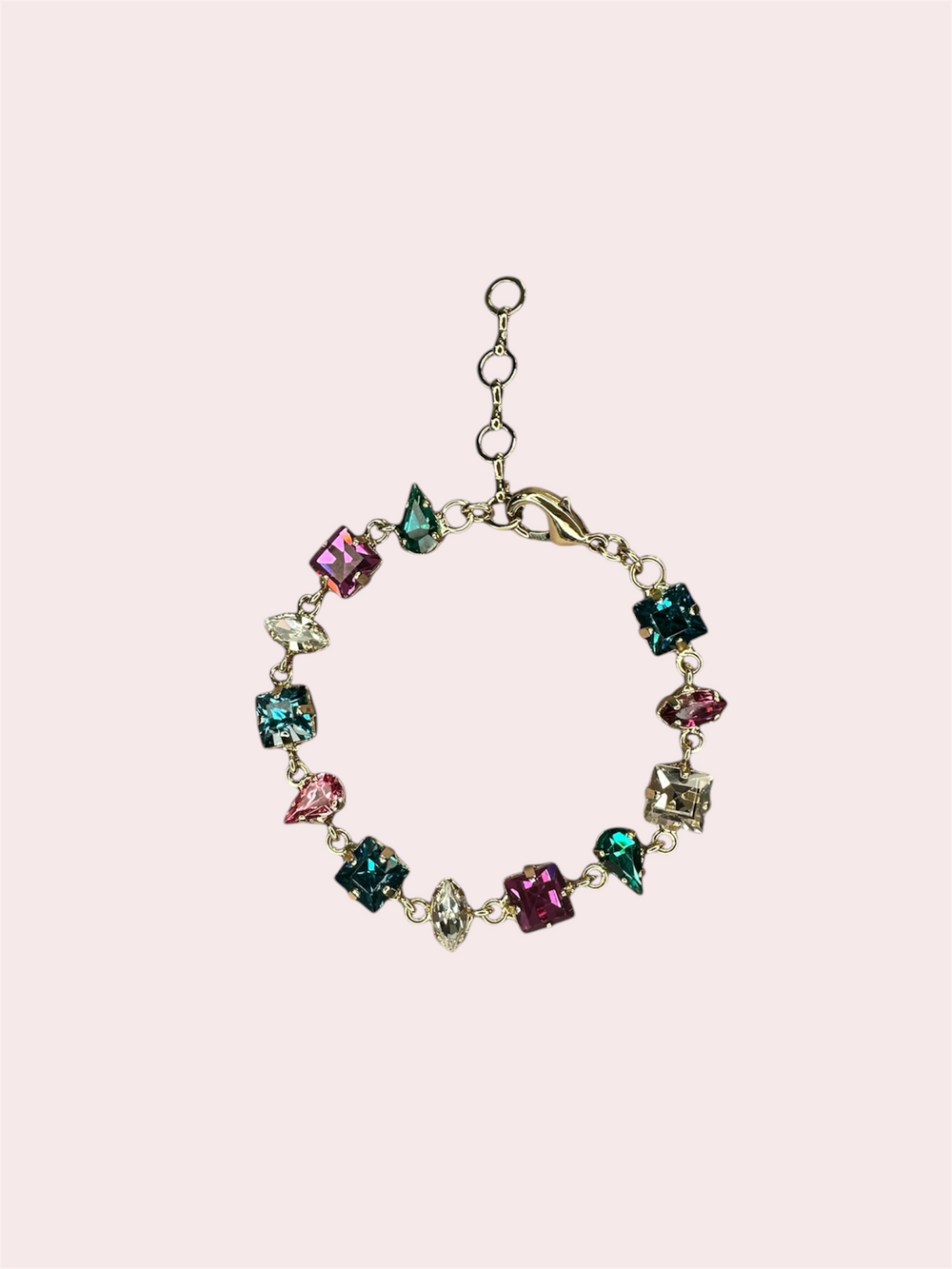 Blossom-Fuchsia-Gold-Armband