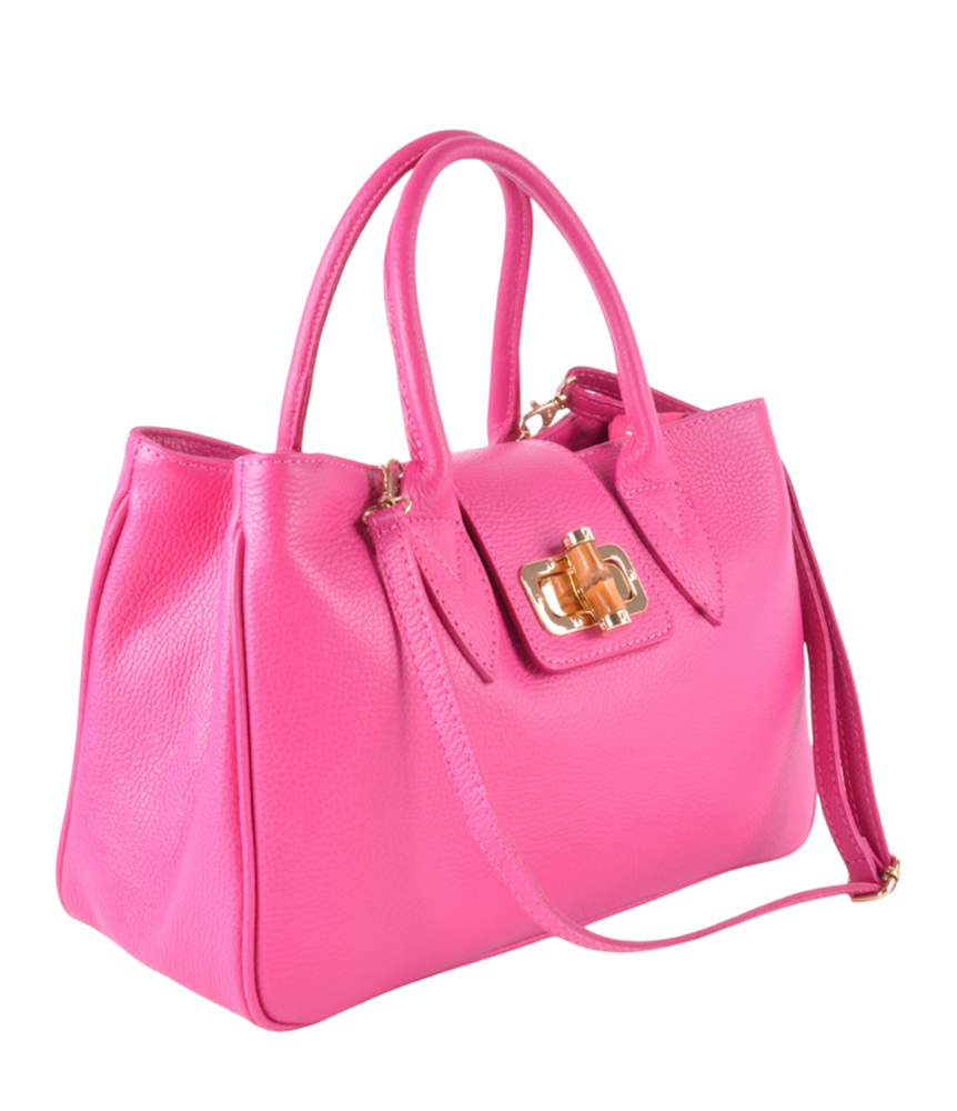 Leather_handbag_fuchsia_damice_handtas